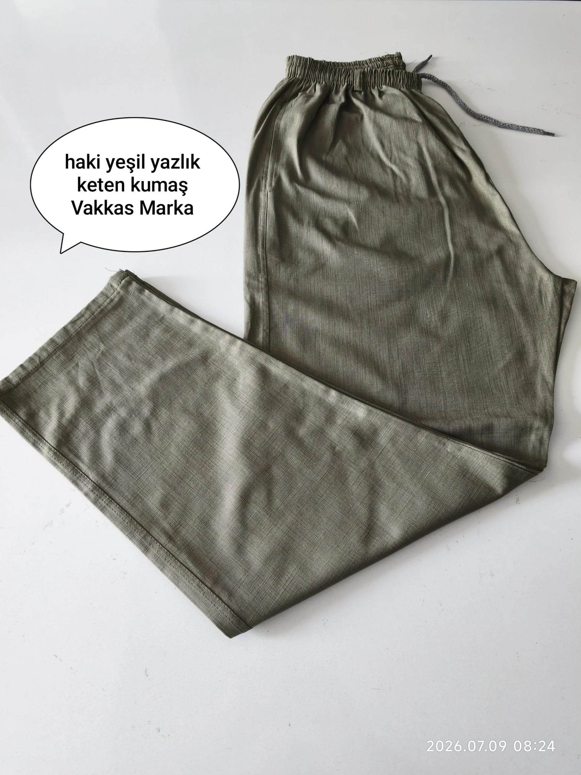 Vakkas Yazlık Keten Yarım Şalvar - Görsel 8